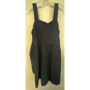 NEW Loft Navy Blue Sleeveless Dress Size 12 Cotton Blend
